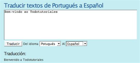 traducir de portugues a español